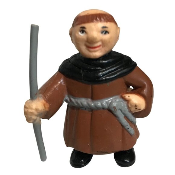VINTAGE 1991 SOMA ROBIN HOOD PVC FRIAR TUCK 1.75" TALL ACTION FIGURE - Picture 1 of 7